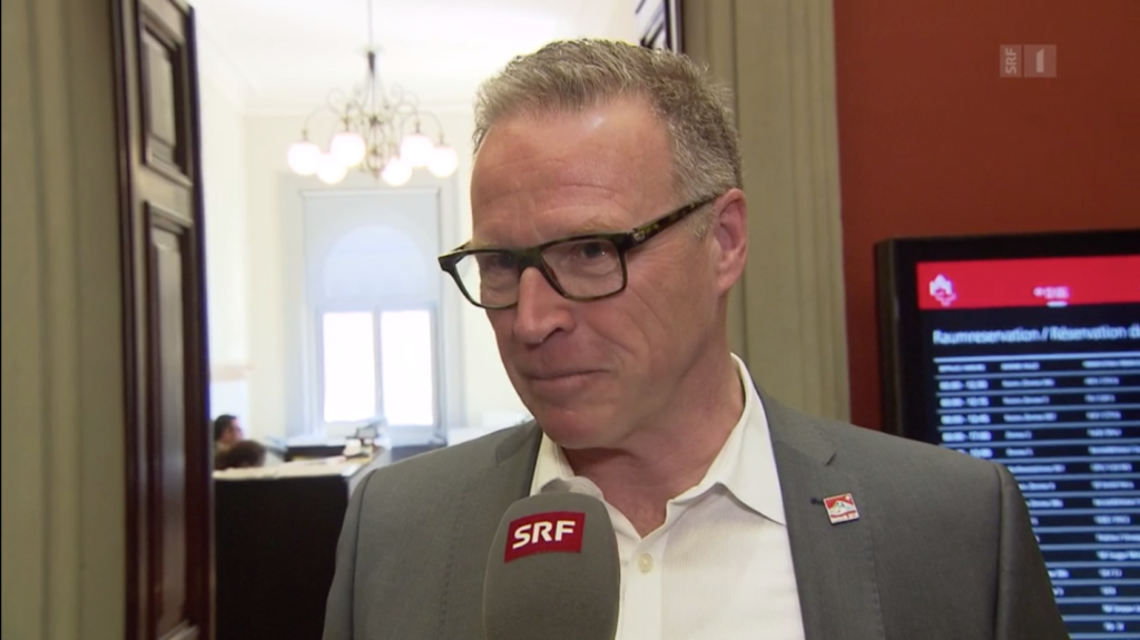 Screenshot von SBB-Chef Andreas Meyer im Interview mit SRF.